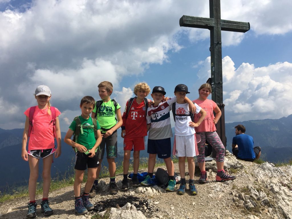 Bergtour der Sparkassen-Trainingsgemeinschaft Kreuth-Rottach auf den Schildenstein am 30.06.2018
